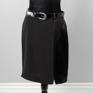 New  satin 2 tone skirt with belt  - Steilmann Germany - sz 44